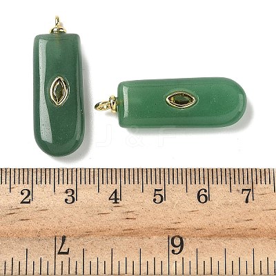 Natural Green Aventurine Pendants G-H328-02G-B06-1