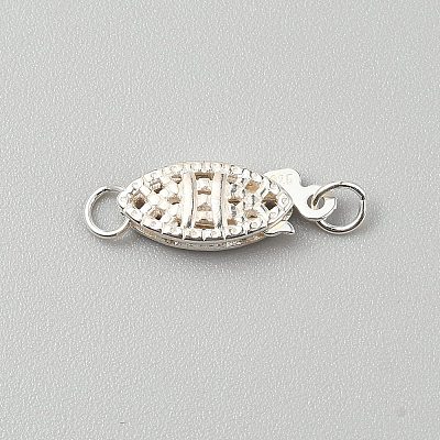 Sterling Silver Box Clasps FIND-WH0139-648S-1