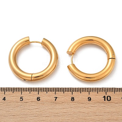 202 Stainless Steel Polishing Hoop Earrings EJEW-M106-02G-07-1