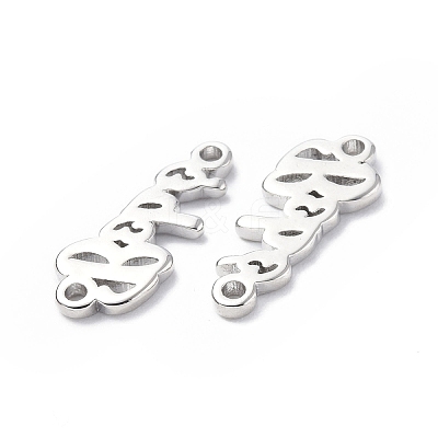 Eco-Friendly Rack Plating Brass Connector Charms KK-F845-07P-1
