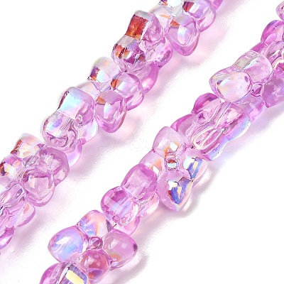 Transparent Glass Beads Strands GL-CBAAE04-02J-1