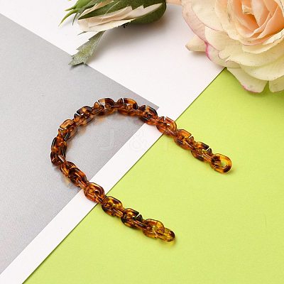 Handmade Opaque Acrylic Cable Chains AJEW-JB00767-1