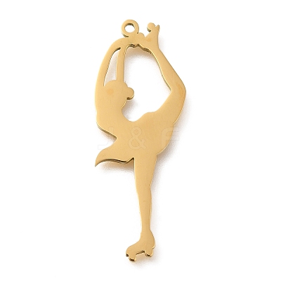304 Stainless Steel Pendants STAS-R131-11G-03-1