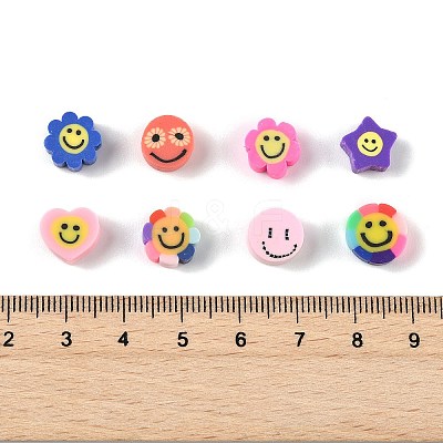 112Pcs 8 Styles Handmade Polymer Clay Beads CLAY-FP0001-09-1