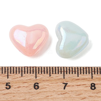 UV Plating Opaque Acrylic Beads OACR-G058-16A-1