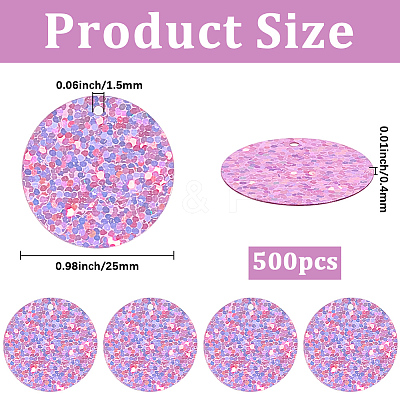 500Pcs Plastic Pendants KY-GF0001-72C-1