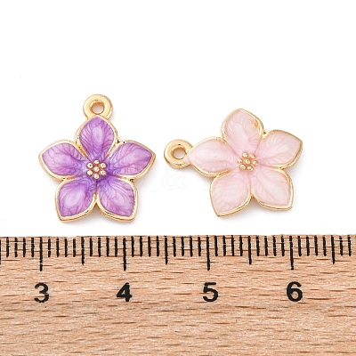 Zinc Alloy Enamel Pendants X-PALLOY-I124-10G-1