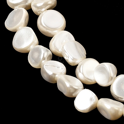 Electroplated Shell Pearl Beads Strands BSHE-B008-06B-1