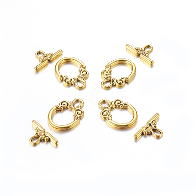 Tibetan Style Toggle Clasps GLF1009Y-NF-1