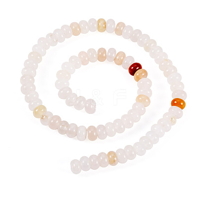 2 Strands Natural Golden Silk Jade Beads Strands G-TA0002-25-1