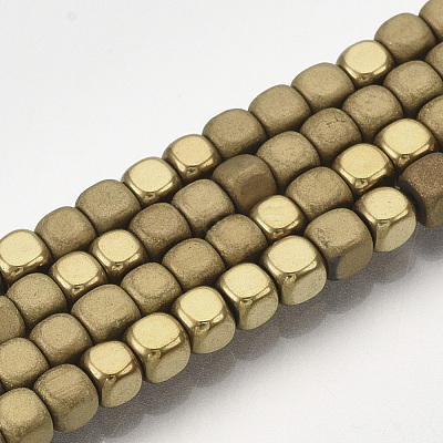 Electroplate Non-magnetic Synthetic Hematite Bead Strands X-G-Q467-11F-1