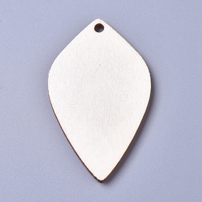 Unfinished Blank Poplar Wood Big Pendants WOOD-D021-12-1