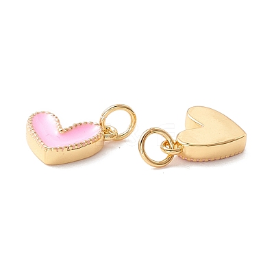 Rack Plating Brass Enamel Charms KK-D073-27G-05-1