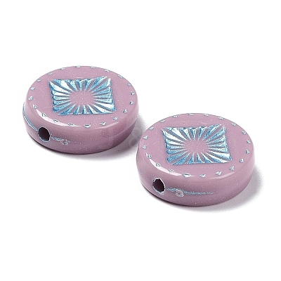Opaque Acrylic Beads OACR-G016-07H-1