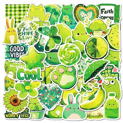 50Pcs Cartoon Forest Themes Paper Stickers STIC-C012-17-1