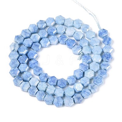 Anti-Tarnish Electroplate Glass Beads Strands GLAA-T028-6mm-02A-1