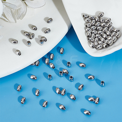 80Pcs 201 Stainless Steel Beads STAS-UN0056-11-1