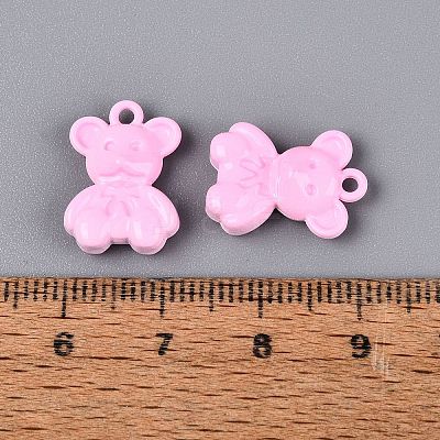 Spray Painted Alloy Pendants PALLOY-Q466-03A-1