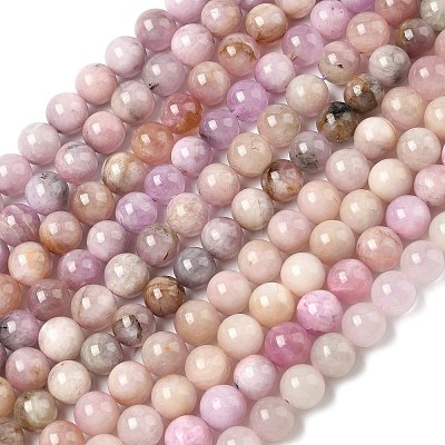 Natural Kunzite Beads Strands G-L478-11-10mm-01-1