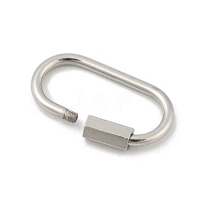 Non-Tarnish 304 Stainless Steel Screw Carabiner Lock Charms LS-STAS-H107-04D-P-1