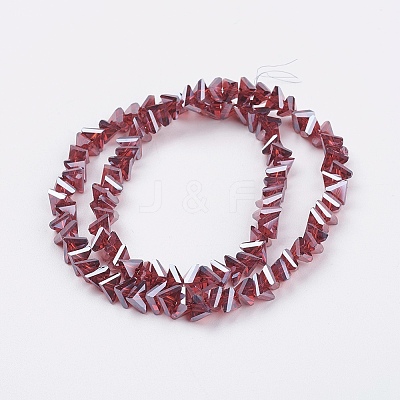 Electroplate Glass Beads Strands EGLA-J145-6mm-PL06-1