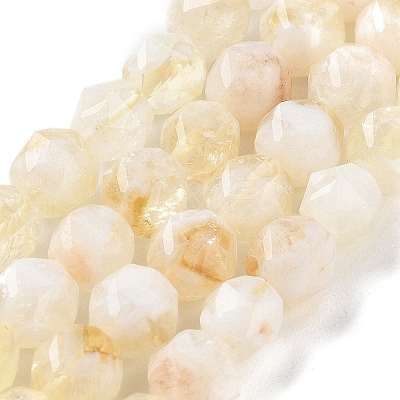 Heated Natural Citrine Beads Strands G-NH0021-A16-01-1