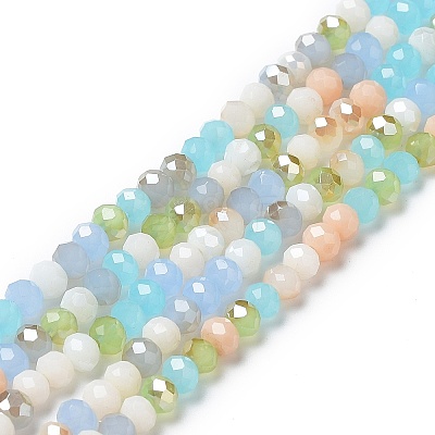 Glass Beads Strands EGLA-A034-M4mm-06-1