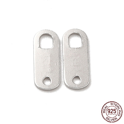 Anti-Tarnish Rhodium Plated 925 Sterling Silver Links STER-D006-10P-1