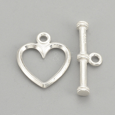 925 Sterling Silver Toggle Clasps STER-S002-61-1