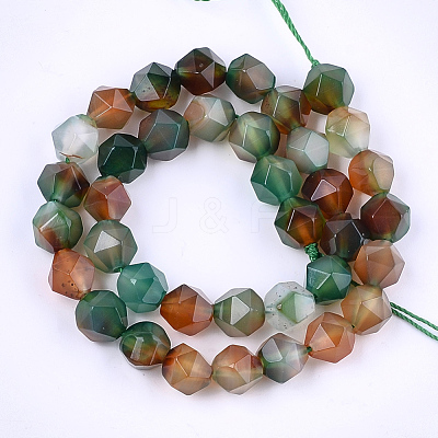 Natural Agate Beads Strands X-G-T121-08C-1