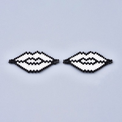 Handmade Seed Beads Links Connectors SEED-I012-44-1
