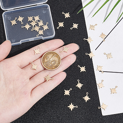 30Pcs Brass Charms KK-UN0002-11-1