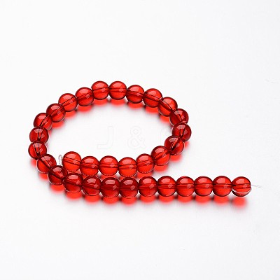 Glass Round Bead Strands X-GLAA-I028-6mm-06-1