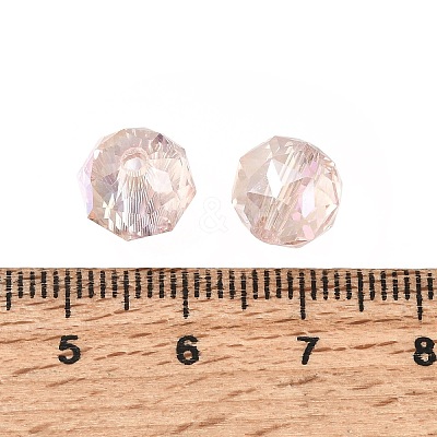 Electroplate Transparent Round Glass Beads GL-CBA6A73-AB08-1