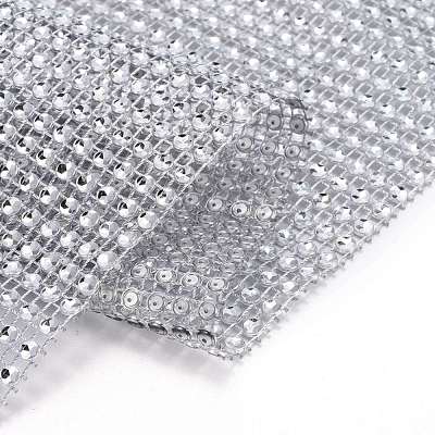 24 Rows Plastic Diamond Mesh Wrap Roll DIY-L049-05K-1