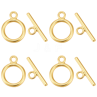 925 Sterling Silver Toggle Clasps STER-BC0004-38G-1
