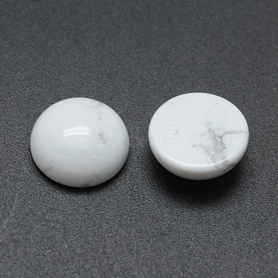 Natural Howlite Cabochons X-G-P393-R32-12mm-1
