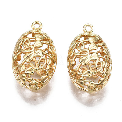 Brass Pendants KK-S356-381G-NF-1