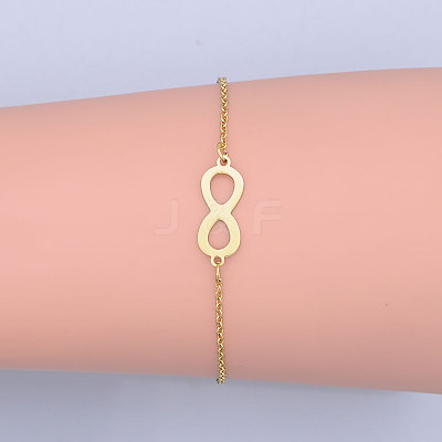 201 Stainless Steel Link Bracelets BJEW-T011-JN501-2-1