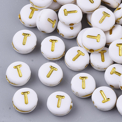 Plating Acrylic Beads X-PACR-R242-01T-1