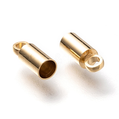 Brass Cord Ends KK-H759-41A-G-1