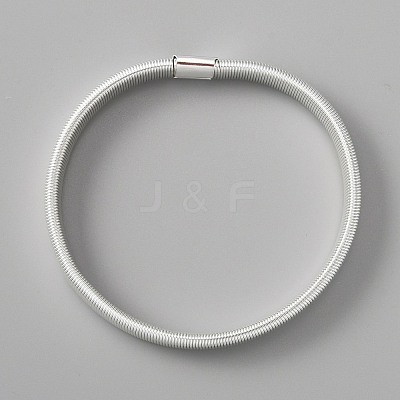 High Carbon Steel Stretch Arm Bracelets for Men BJEW-WH0020-10S-1