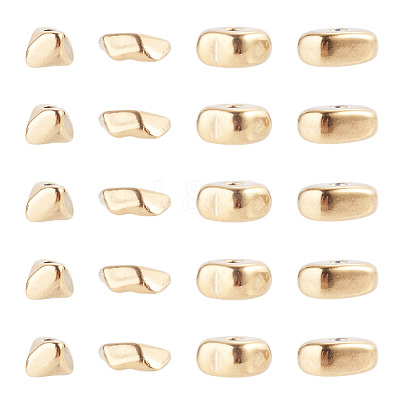 20Pcs 4 Styles 304 Stainless Steel Beads STAS-TA0006-40-1