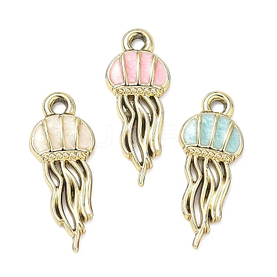 Alloy Enamel Pendants FIND-C087-05G-1
