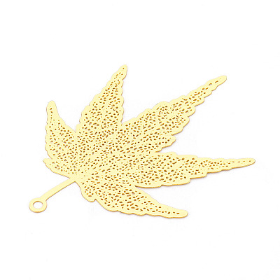 Brass Filigree Big Pendants KKC-T003-20G-1