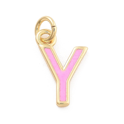 Rack Plating Brass Pendants KK-C065-02Y-G-1