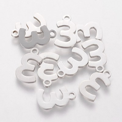 Tarnish Resistant 201 Stainless Steel Charms STAS-Q201-T408-3-1