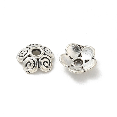 Tibetan Style Bead Caps TIBE-P003-68AS-1