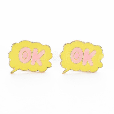 Word OK Enamel Pin PALLOY-S132-292-1