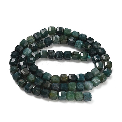 Natural Moss Agate Beads Strands G-F797-A21-01-1